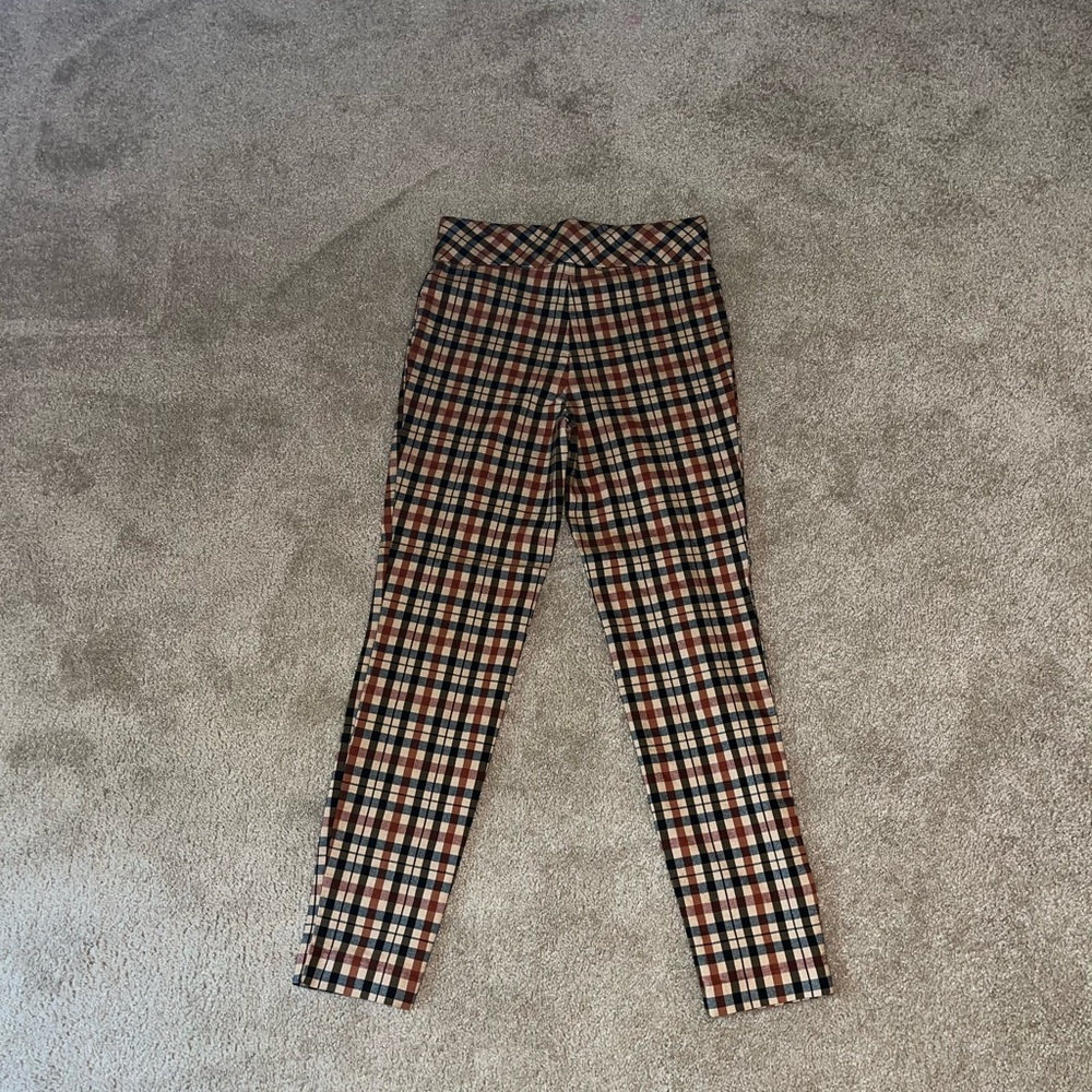 Chi and co pants skinny fit, square pattern with different colors